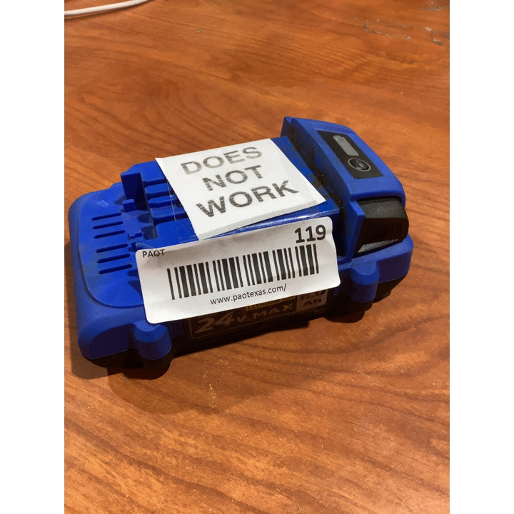 Lot # 119 Kobalt KB 224-03 Battery Pack $25.00