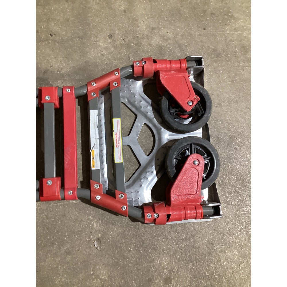Lot # 1412 Milwaukee Heavy-Duty Foldable Hand Truck Dolly, Compact, Red/Gray