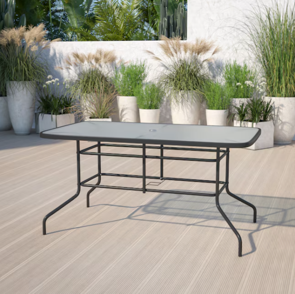 Lot # 1566 Flash Furniture Rectangular Patio Table $133