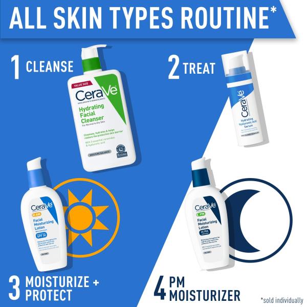 Lot # 953 CeraVe AM Facial Moisturizing Lotion with SPF 30