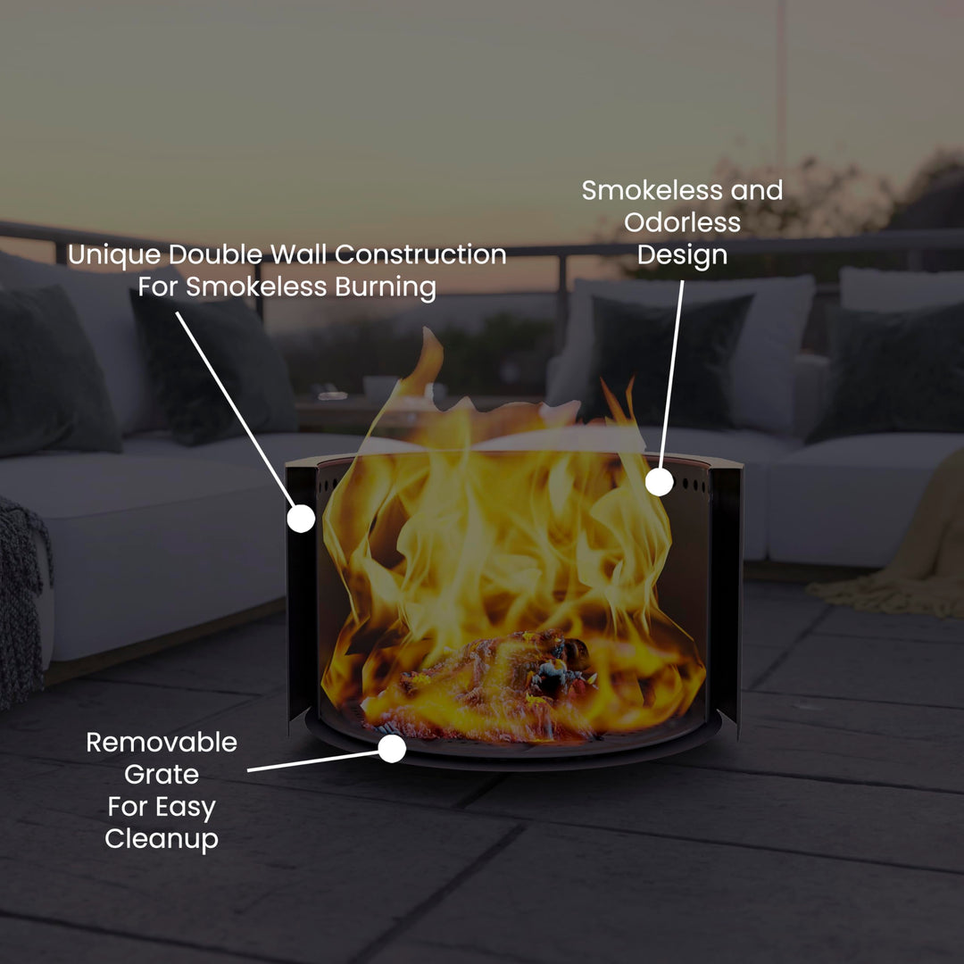 Lot # 2060 Flash Furniture Smokeless Fire Pit $330.99