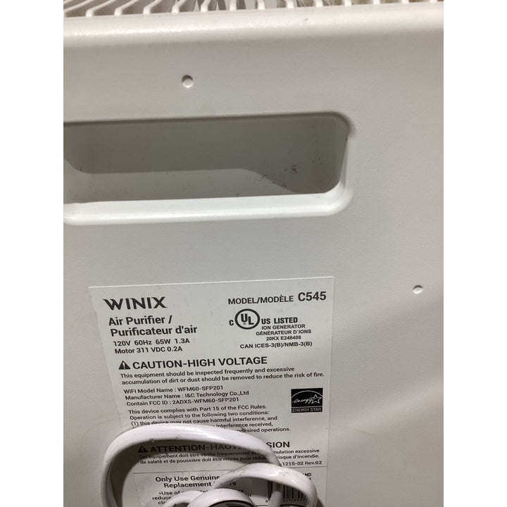 Lot # 874 WINIX C545 Air Purifier $120