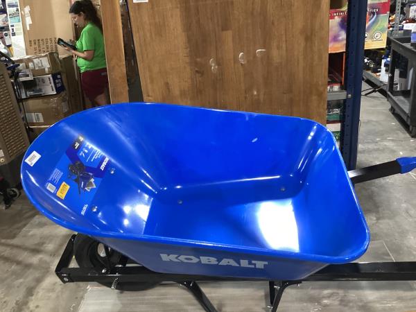 Lot # 1868 Kobalt 7-cu ft Steel Wheelbarrow Flat-free $179