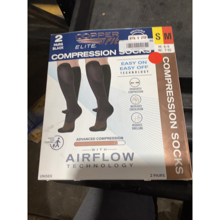 Lot # 46 Copper Fit Elite Compression Socks $20.00