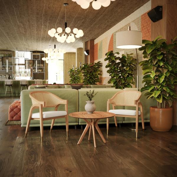 Lot # 1664 Flash Furniture Naomi Cane Rattan Dining Chair$383