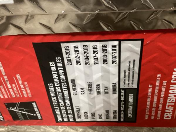Lot # 2210 CRAFTSMAN Aluminum Crossover Truck Tool Box $350