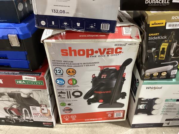 Lot # 108 Shop-Vac 12-Gallon Wet/Dry Shop Vacuum $85