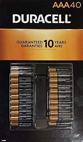 Lot # 1143 Duracell Alkaline AAA Batteries 40 Count $29