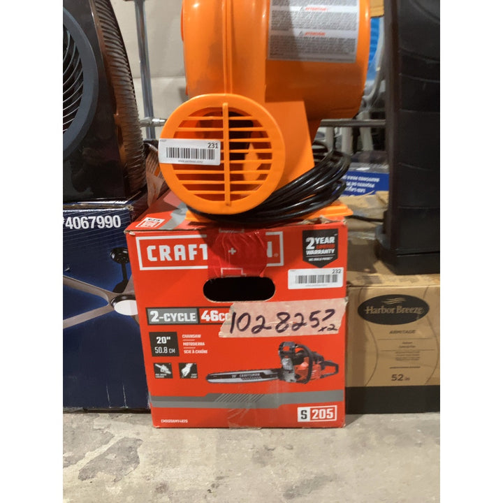 Lot # 232 Craftsman Chainsaw $240.65