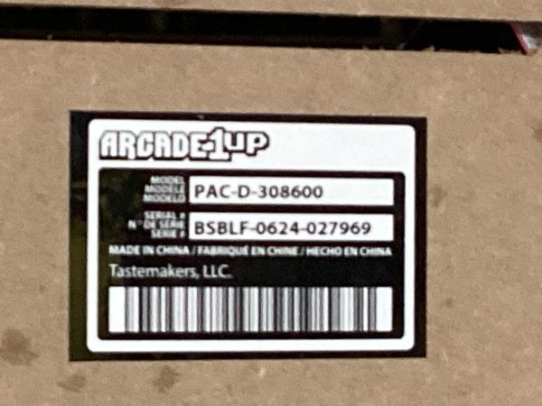 Lot # 2065 arcade1up pac man deluxe $499