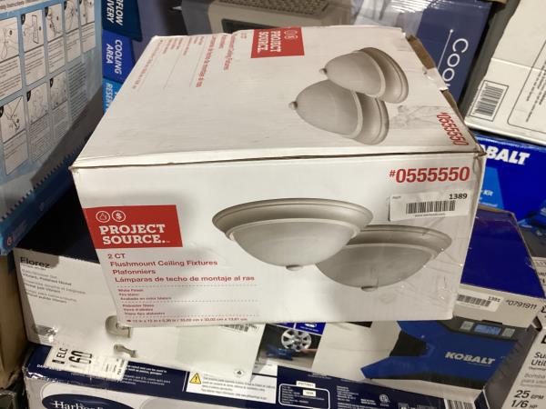 Lot # 1389 Project Source 2-Pack 13-in Ceiling Flush Mount $25