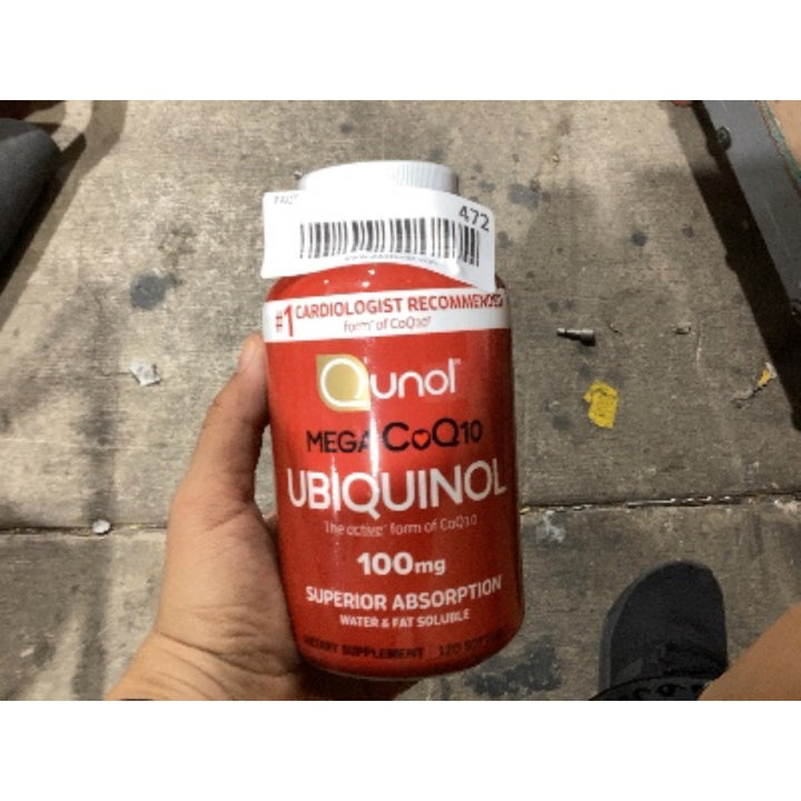 Lot # 472 Qunol CoQ10 Ubiquinol 100mg 120 Softgels $45.00