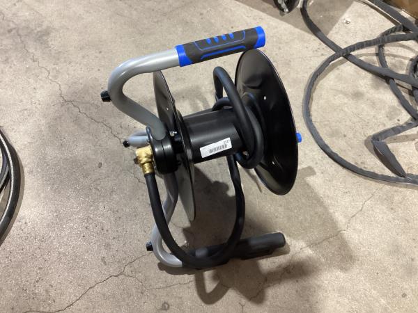 Lot # 2227 Kobalt 75-Foot Portable Steel Hose Reel $62