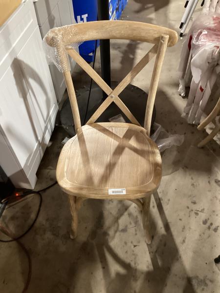 Lot # 1959 FlashFurniture Advantage Driftwood XBack Chair$278
