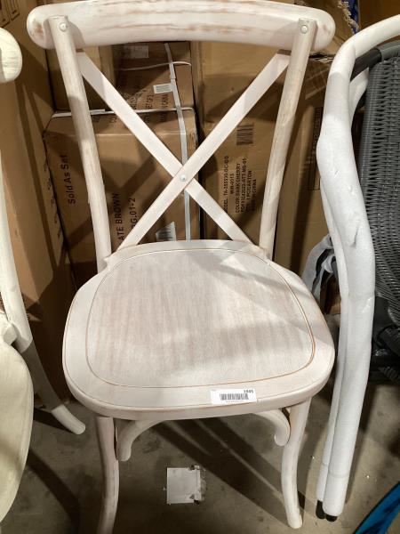 Lot # 1945 Crossback chair White $119