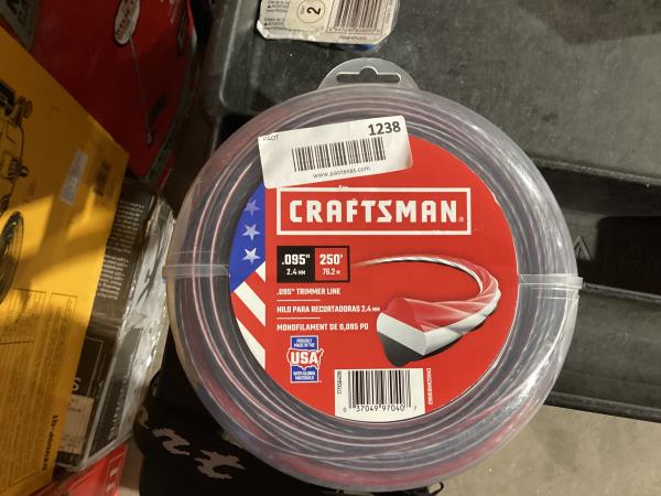 Lot # 1238 Craftsman Professional Grade .095 in. D X 250 Ft. L Trimmer Line