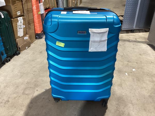Lot # 1537 InUSA ENDURANCE Luggage with Spinner Wheels | Durable Lightweight Hardside Suitcase, Spacious Travel Bag with Handle and Trolley | 28-Inch Large Checked Luggage | Teal