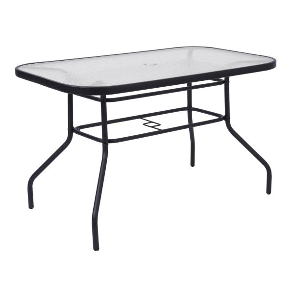 Lot # 1554 Flash Furniture Rectangle Table Umbrella Hole $126