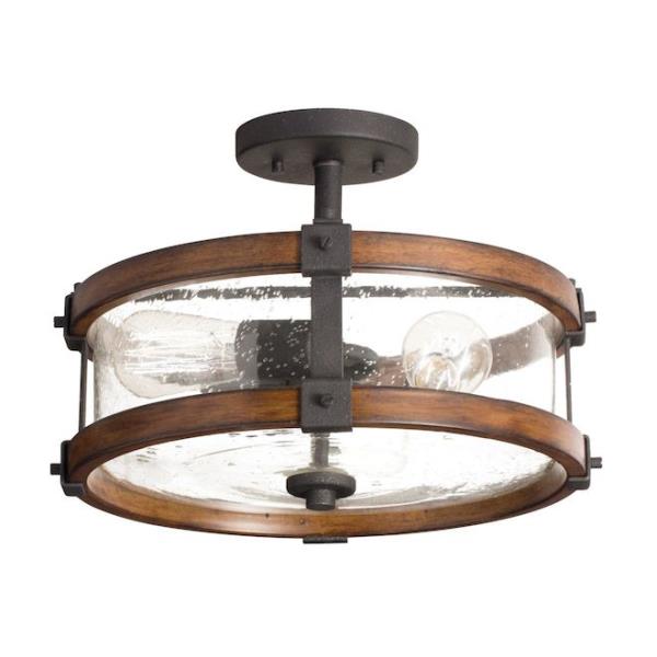 Lot # 997 Barrington 3-Light Black Ceiling Light $139