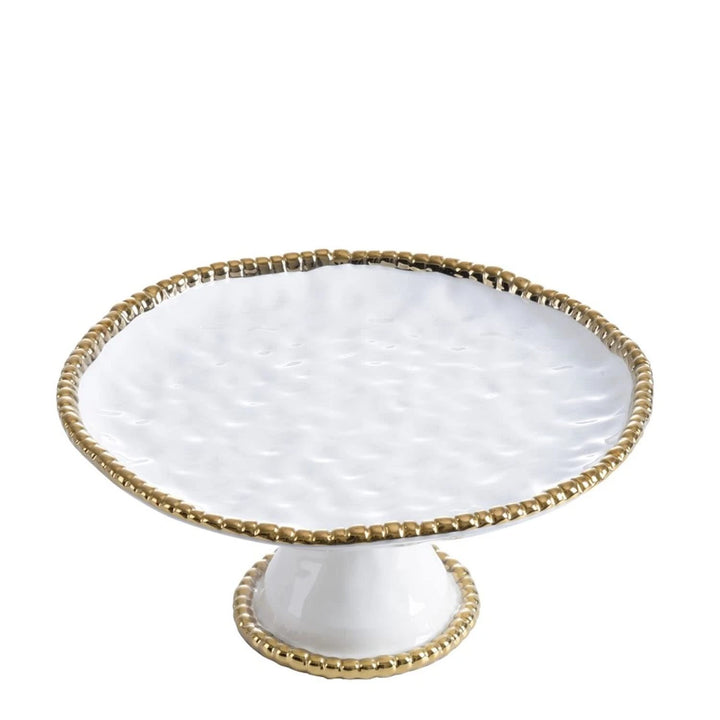 Pampa Bay Golden Salerno Round Cake Stand (Open Box)